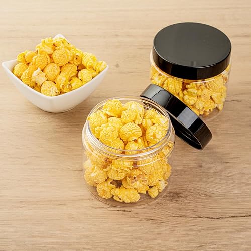 Miniatura 6 de Restaurantware RW Base Tarros de caramelo de 16 onzas, recipientes de almacenamiento de cocina duraderos, redondos, sello hermético, tarros de