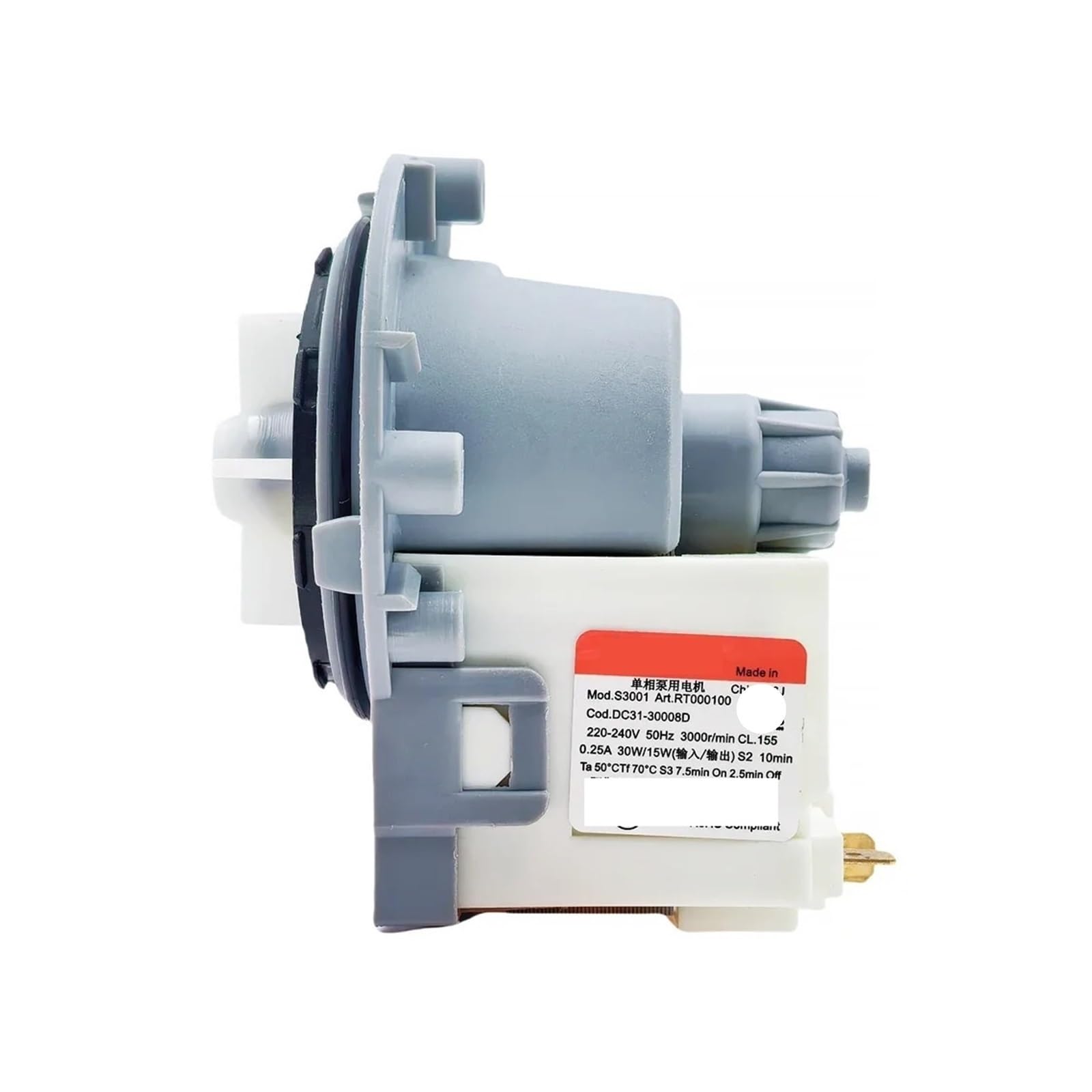 Motor De Bomba De Drenaje DC31-30008D 220-240V 50Hz 30W/15W 3000r/min, Compatible Con Samsung, Piezas De Drenaje De Lavadora
