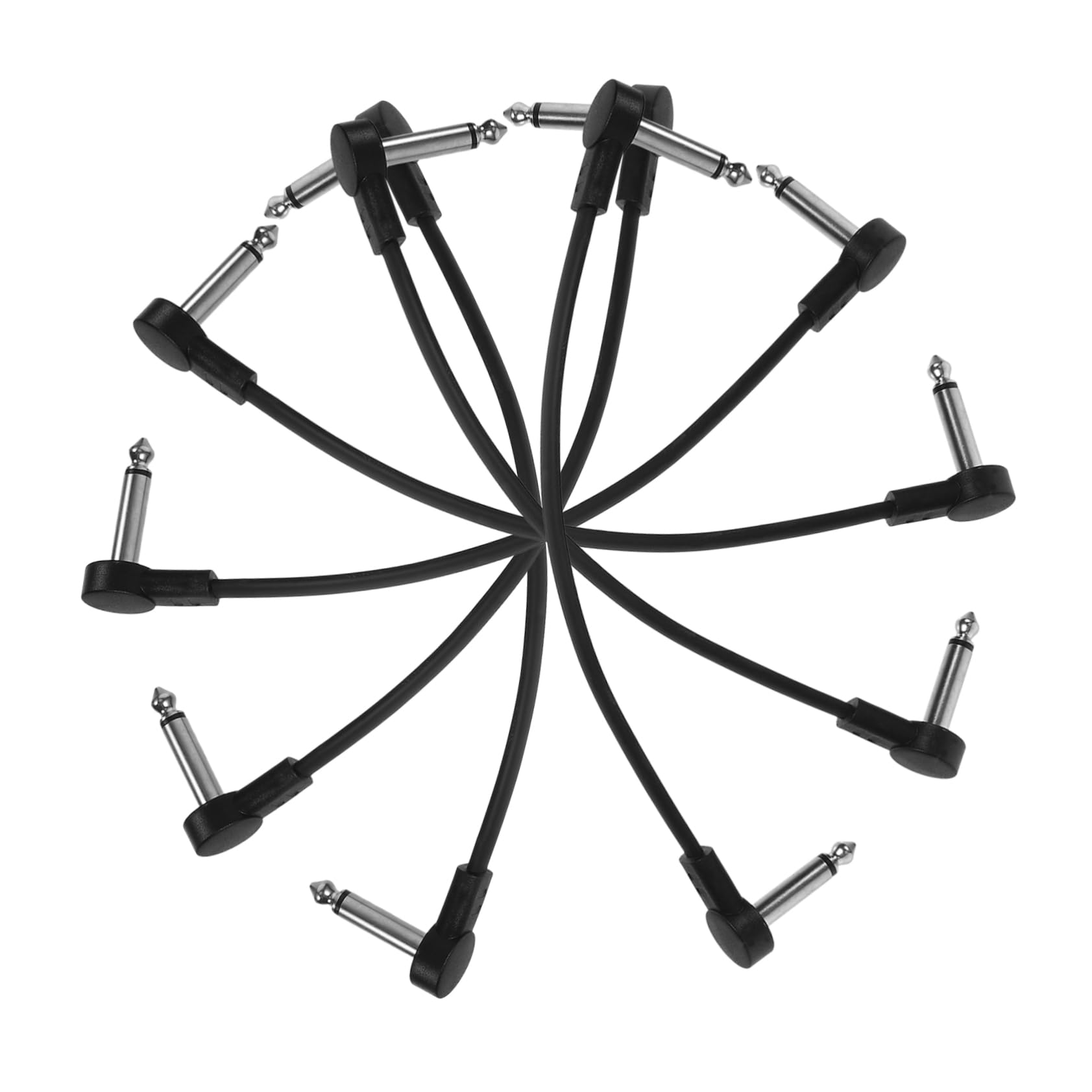 Toyvian 12stücke Gitarren-patchkabel Robuste Verbindung Für Effektpedale Geräuschlos Aus Sauerstofffreiem Gitarre Und Musikinstrumente