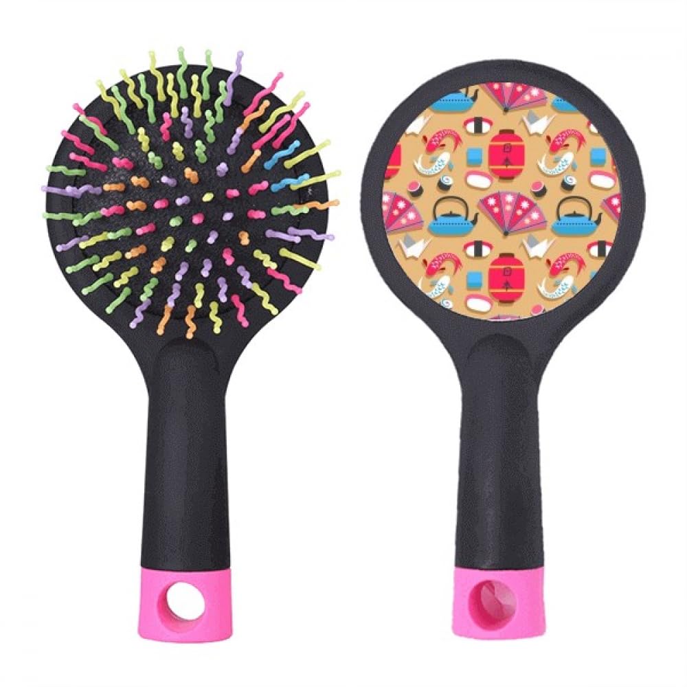 Brosse à cheveux démêlante base coussin JapanPattern pour cheveux emmêlés - 4