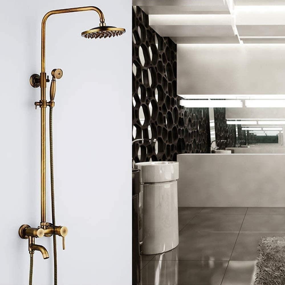 Système de douche à main antique pour une salle de bain rétro