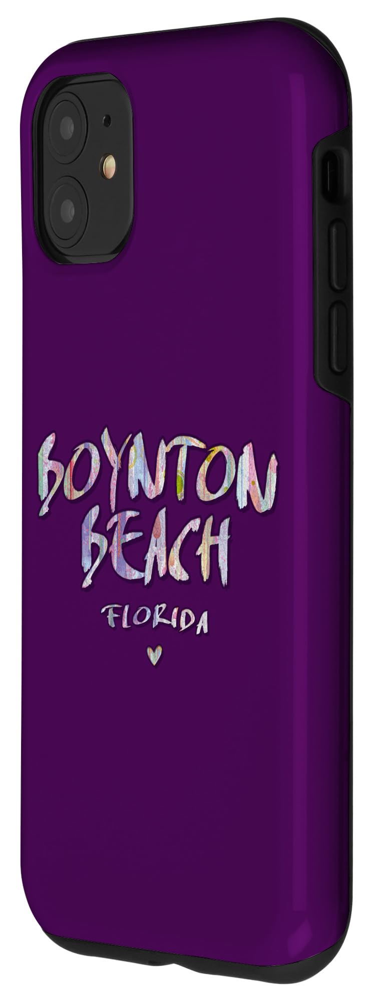 iPhone 11 Boynton Beach Florida - Boynton Beach FL Watercolor Logo Case - Image 2