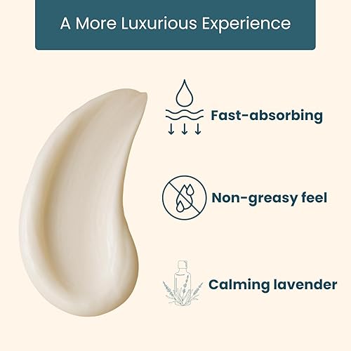 Miniatura 4 de Loción nutritiva de leche de cabra, lavanda (8 onzas), loción natural de lavanda para manos y cuerpo para aliviar la piel seca, fabricada en Estados