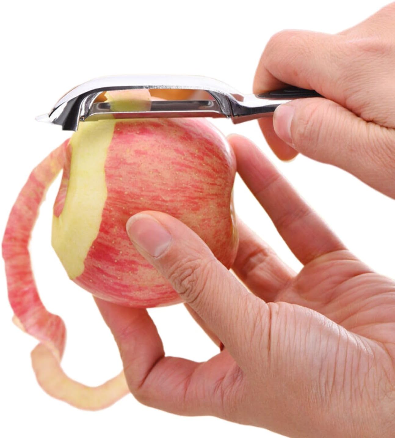 不锈钢削皮刀 Potato Peeler,Swivel Vegetable Peeler 水果削皮神器 水果削皮神器多功能瓜果土豆刨皮刀刮皮刀 Household Cleaning，Kitchen Storage Essentials