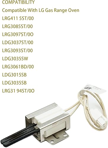 Miniatura 2 de MEE61841401 Reemplazo del encendedor de horno de gas (estilo plano) para modelos L-G (LRG, LSS, LDG, LSG, LTG) MEE63084901 MEE61841401