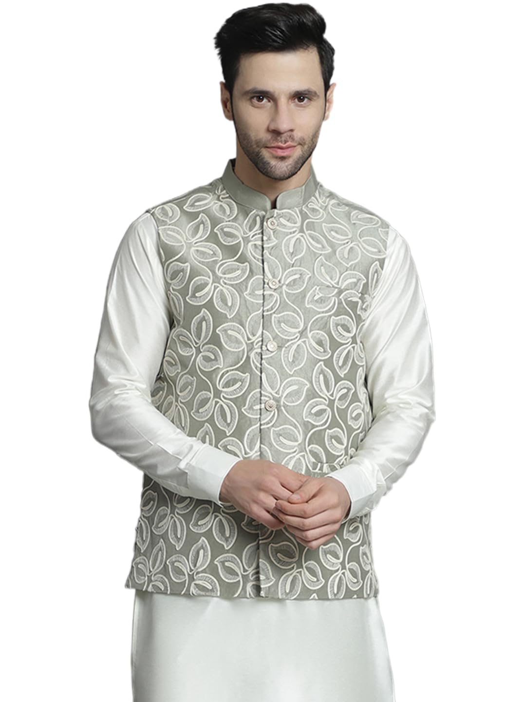 jompers Men's embroidered Nehru Jacket-picture-52