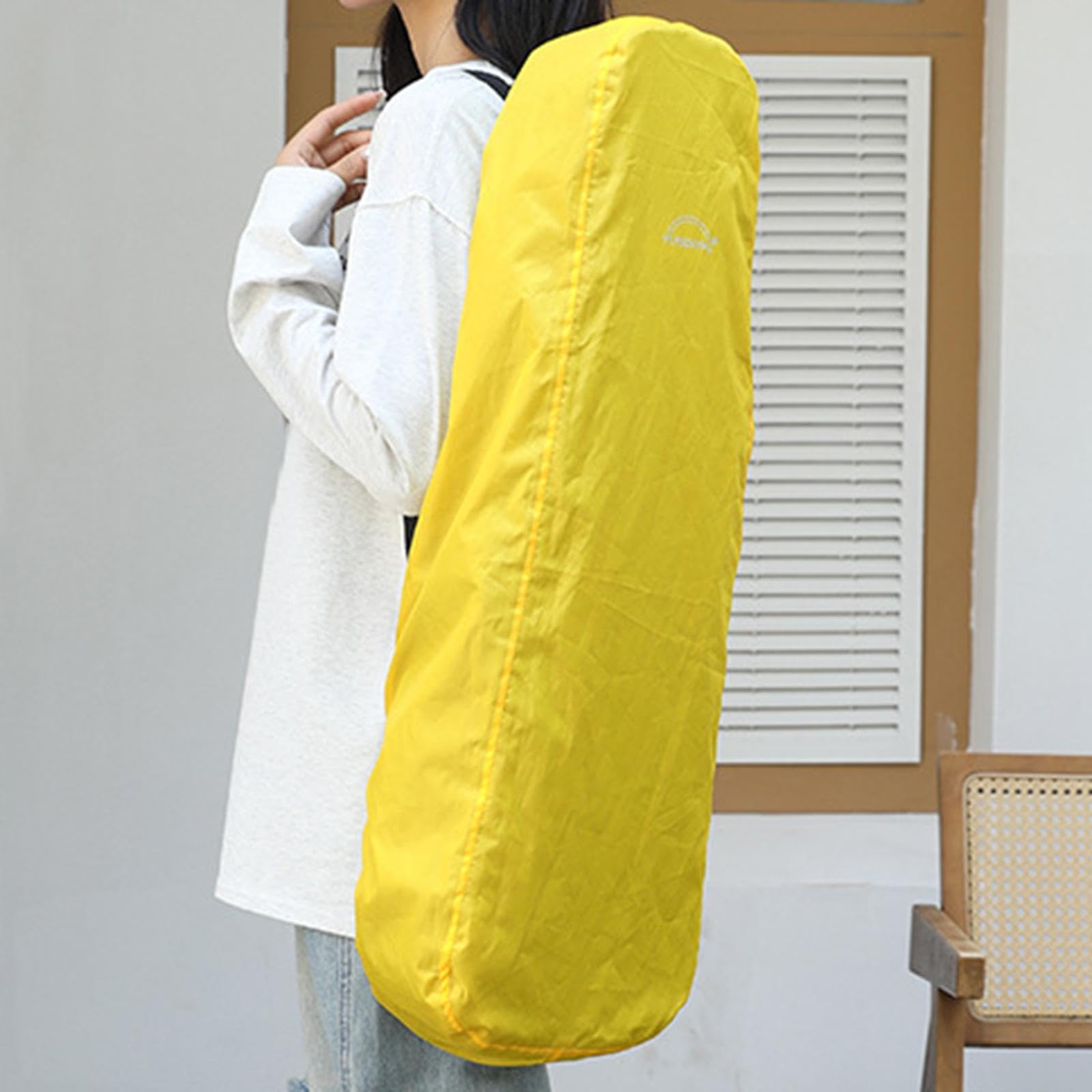 Housse De Pluie Imperméable Pour Étui à Violon LOVIVER - Protection Contre L'Eau Et La Poussière - Rectangle Jaune - 2