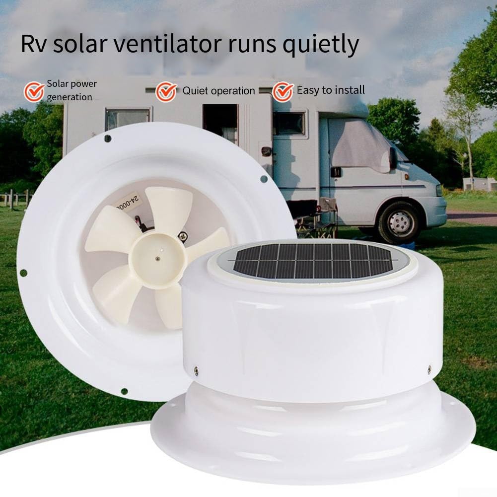ZYWUOY Für Wohnmobil-Solarventilator für effiziente Luftzirkulation in Wohnmobilen, Booten und Campingplätzen