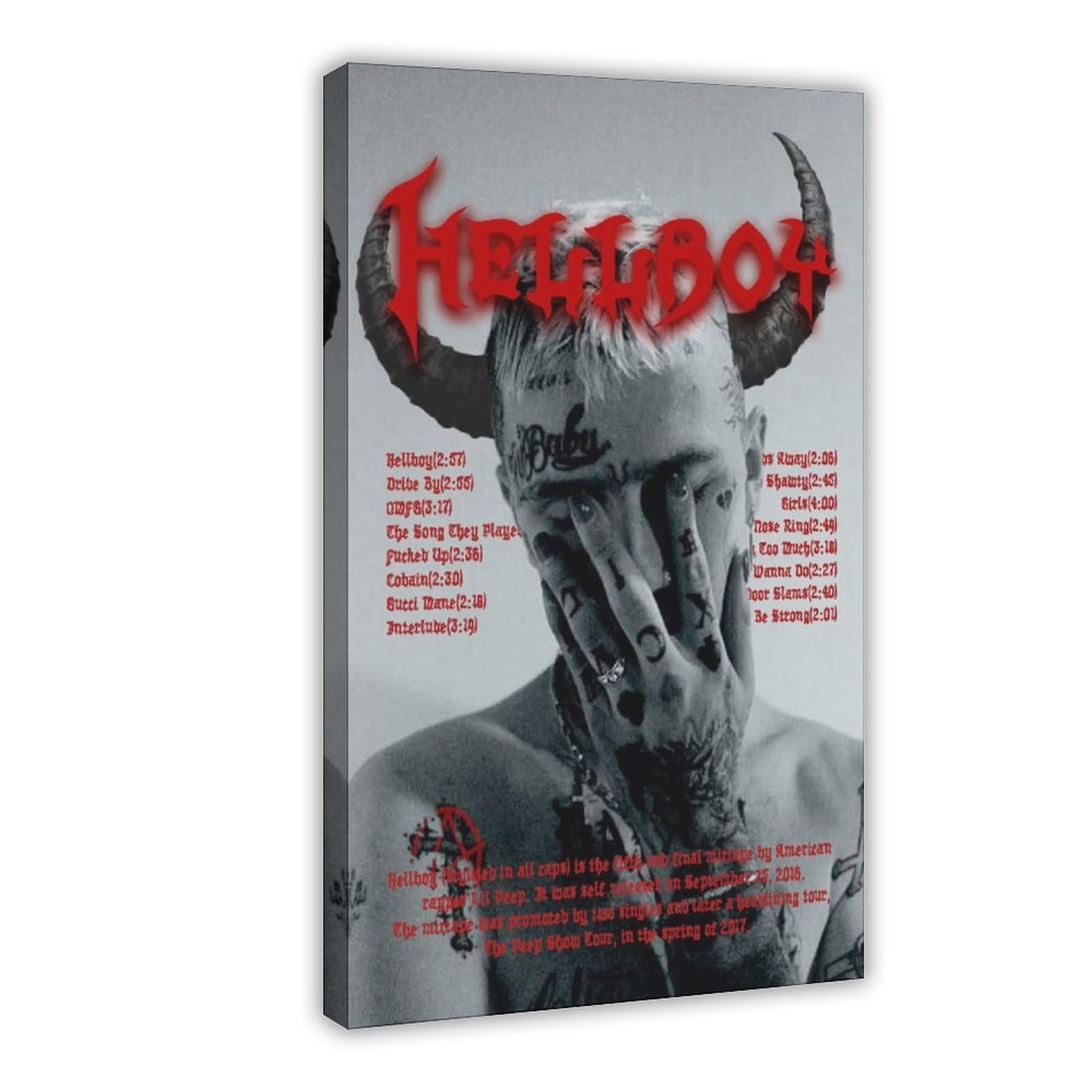 SAOGVDC Rapper Lil Peep Poster (22) Canvas Poster for Home Decor Gift