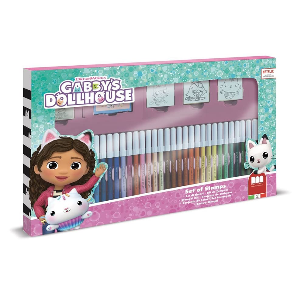 MultiprintSet of 36 markers and stamps Character Gabby Doll House