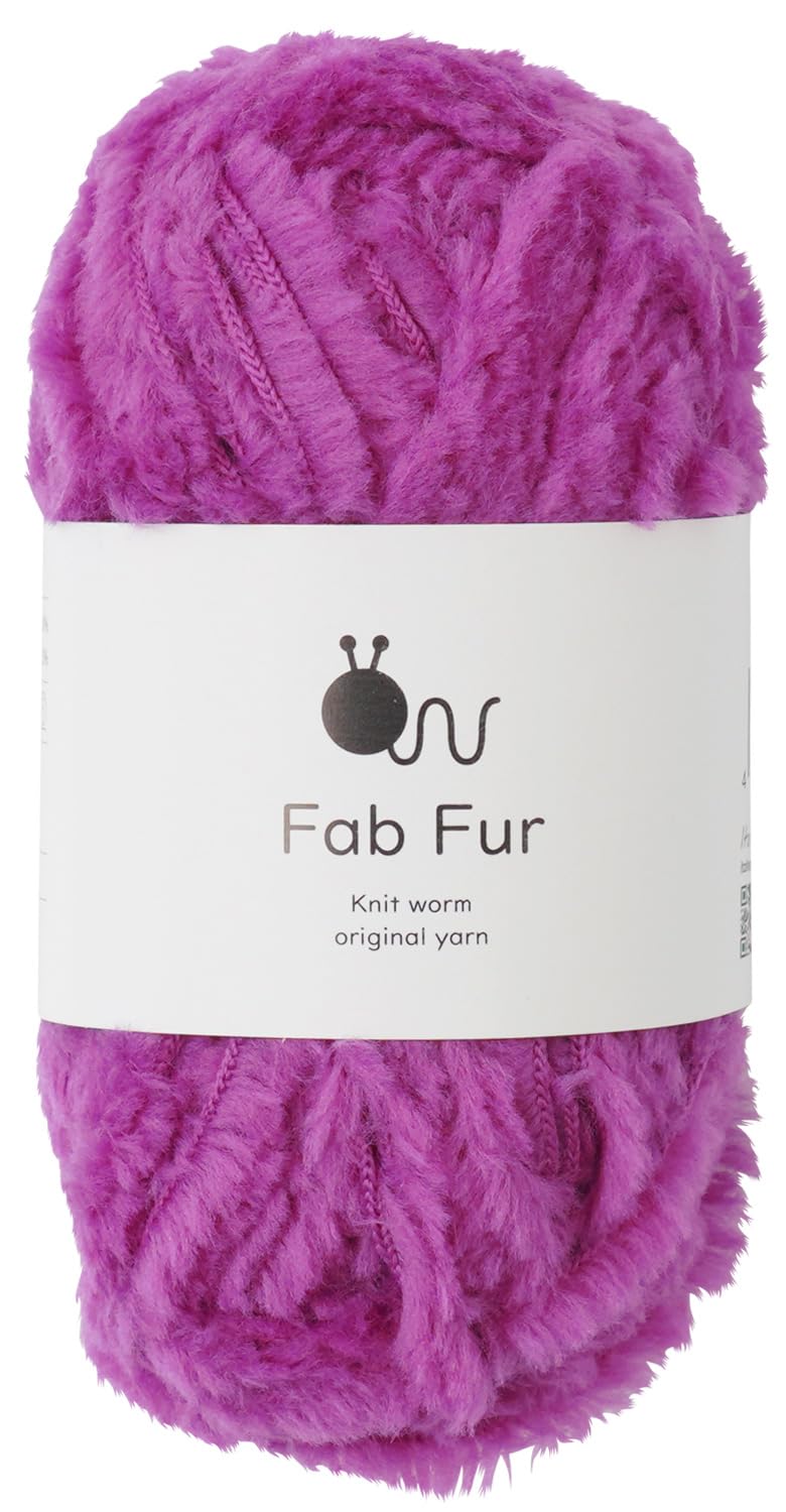 Amazon | 原ウール 毛糸 1玉 ファブファー 並太 40g(68m) ナイロン80