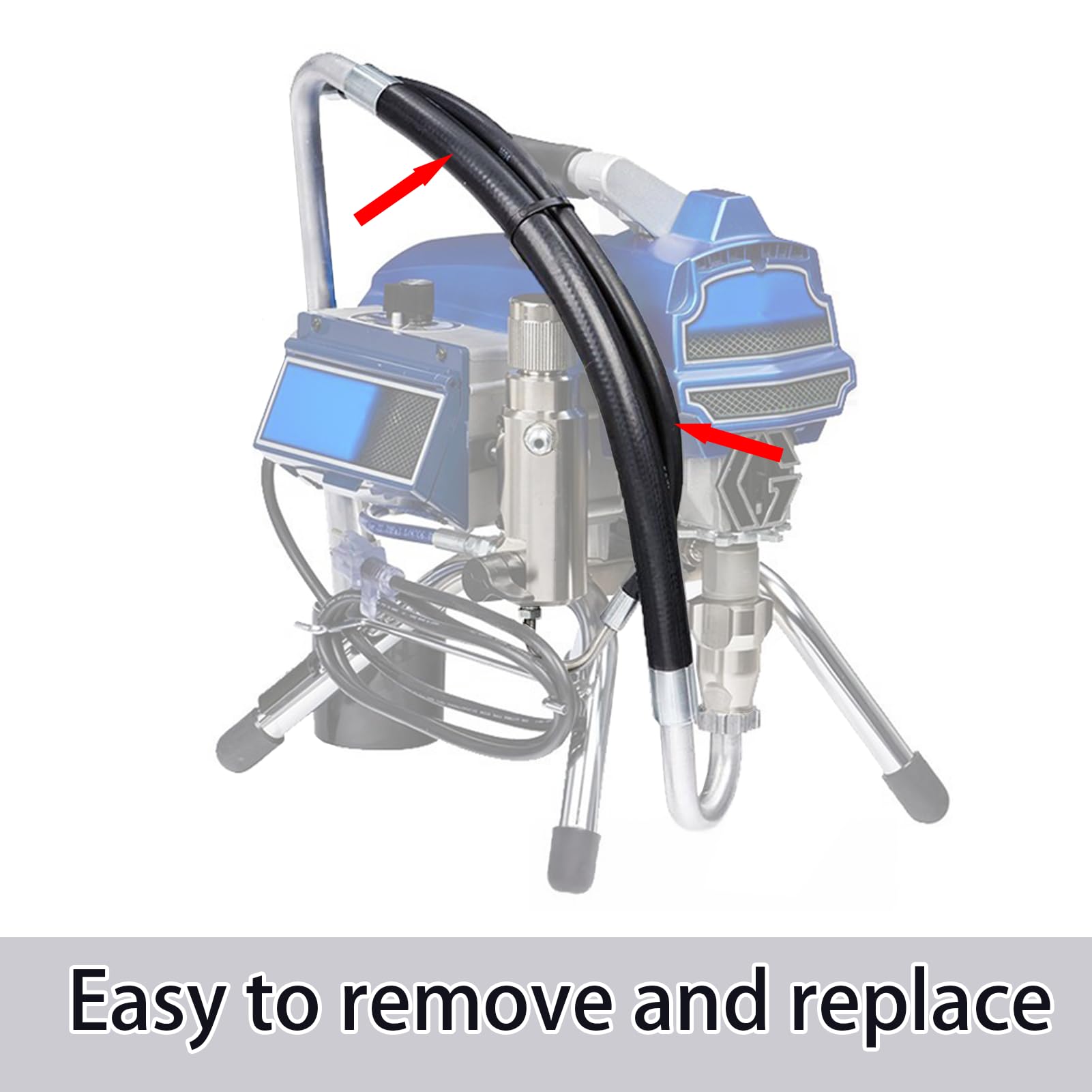 QTCYXGS 2025 Upgraded Airless Paint Sprayer - Stainless Steel Suction