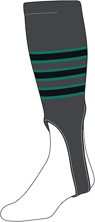 Chaussettes De Baseball TCK étriers Medium 7in - Graphite, Blanc, Rouge - Neuves