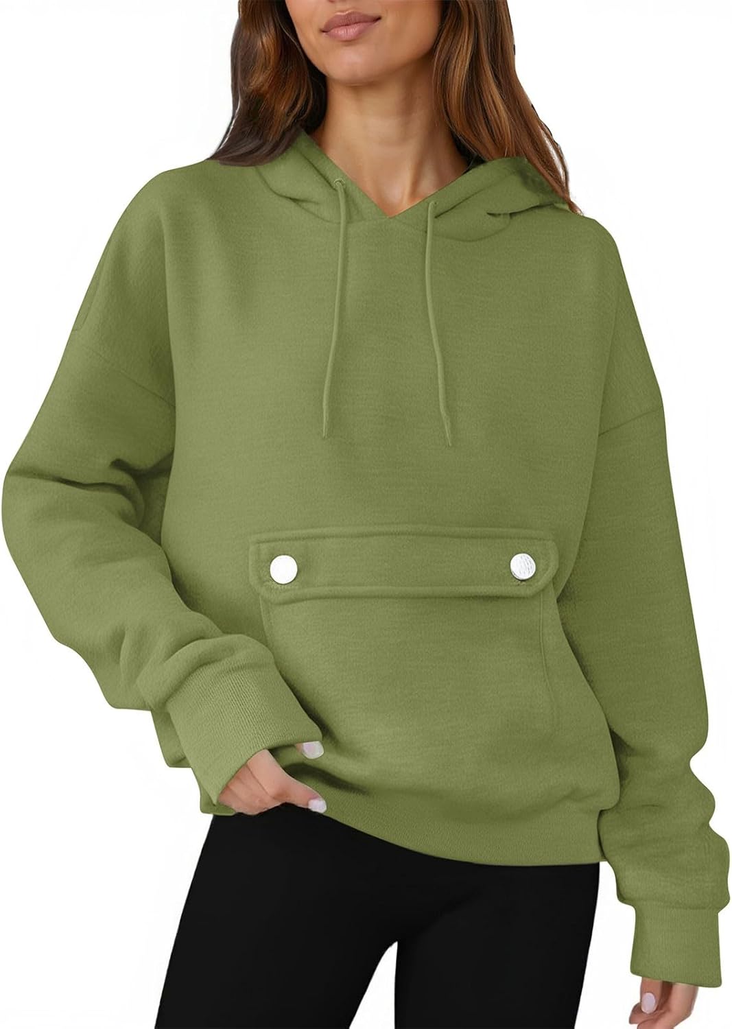 YRAETENM Hoodies for Women Fleece Long Sleeve Sweatshirts Comfy Casual Basic Pullover Tops Fall Fashion Outfits with Pockets
