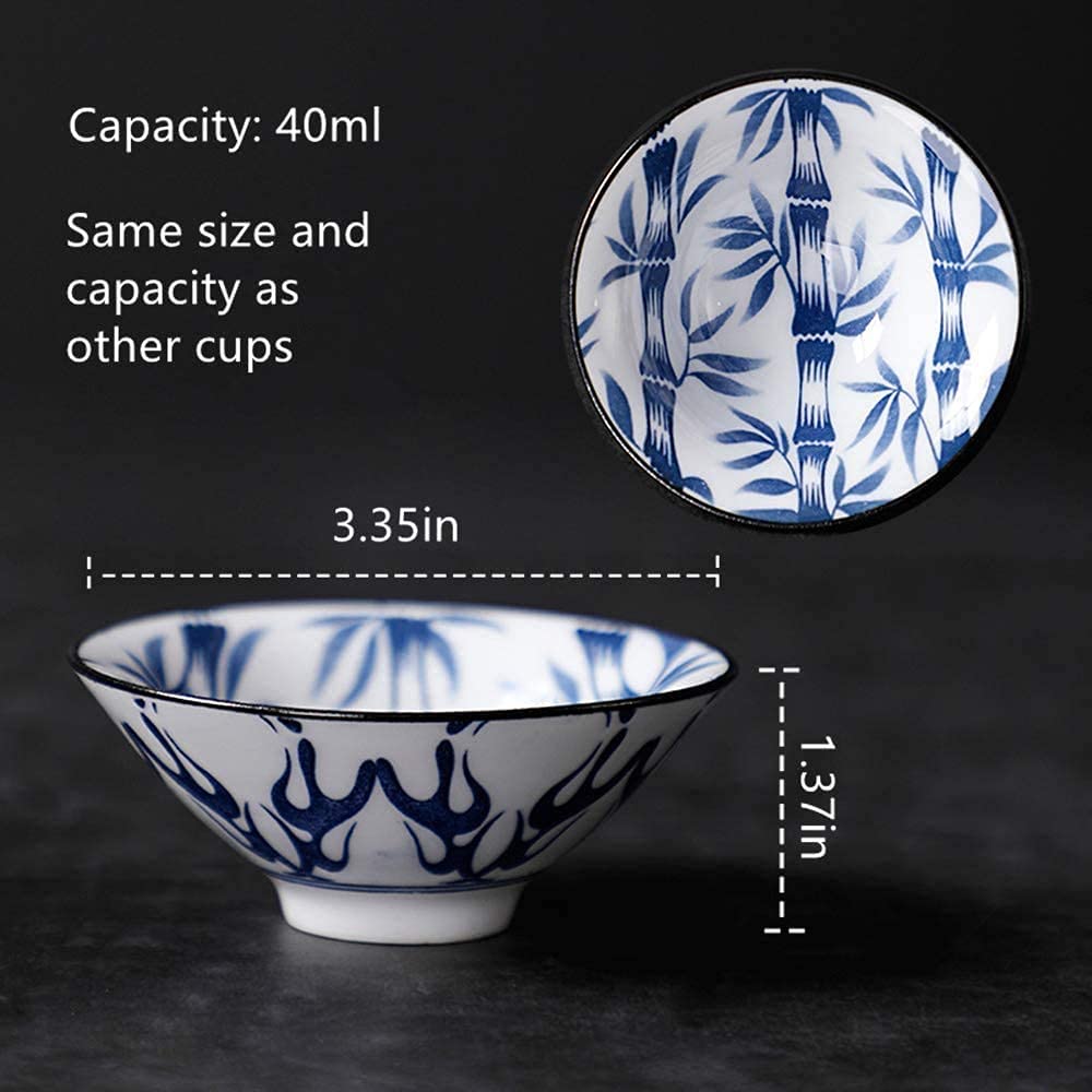 Juego De Sake Japonés, Juego De Sake De 9 Piezas, Vasos De Cerámica, Tazas De Té De Cerámica, Mezcla De Colores, Regalo Tradicional Hecho A Mano, Juego De Sake Clásico Tradicional Pintado A Mano