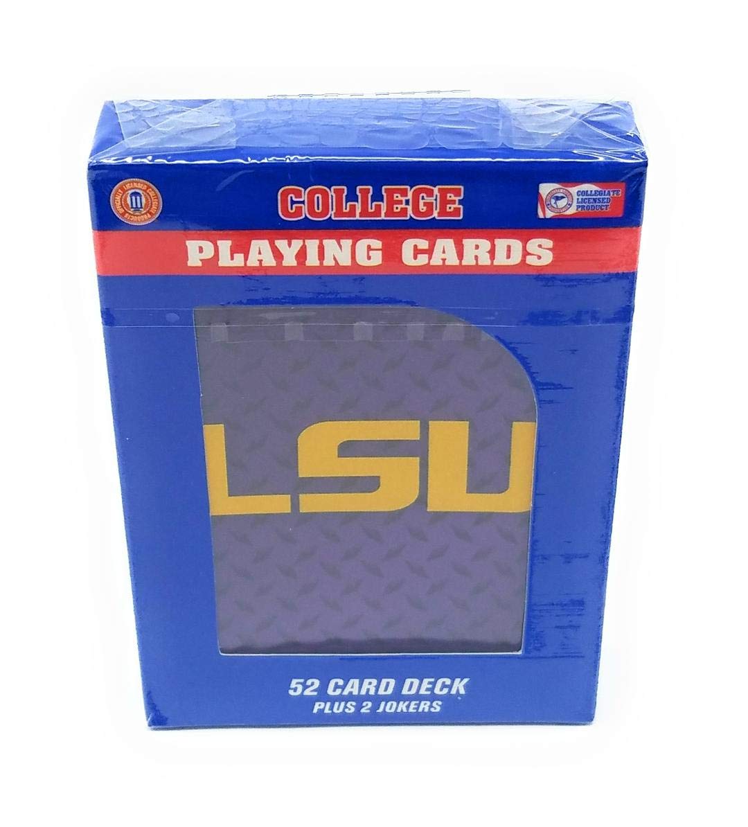 NCAA LSU Tigers karty do gry, jeden rozmiar, kolor drużynowy