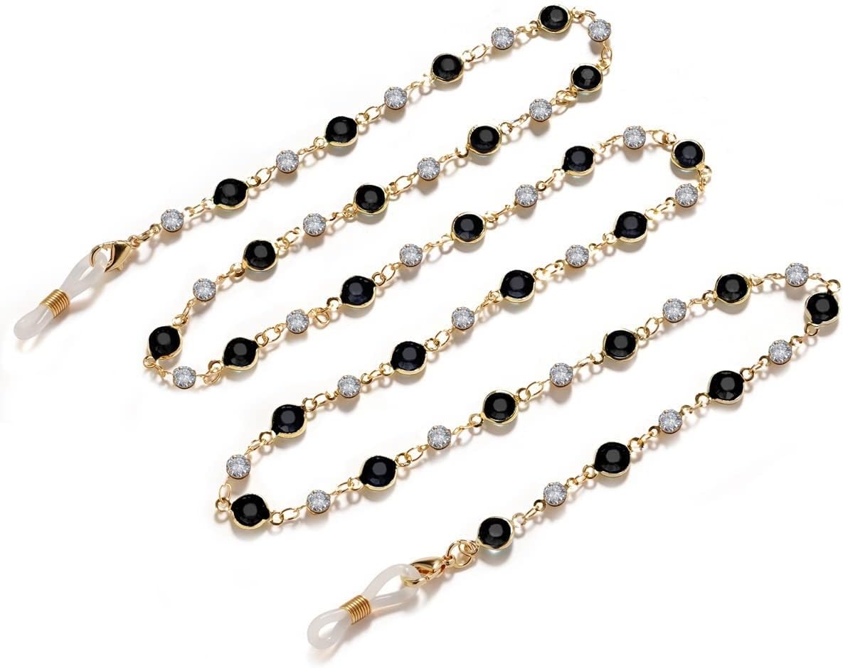 HOOENG Eyeglass Strap Glasses Chains for Women Elegant Eye Glasses Chain String Holder Eyewear Retainer (Color : 1#, Size : 1)