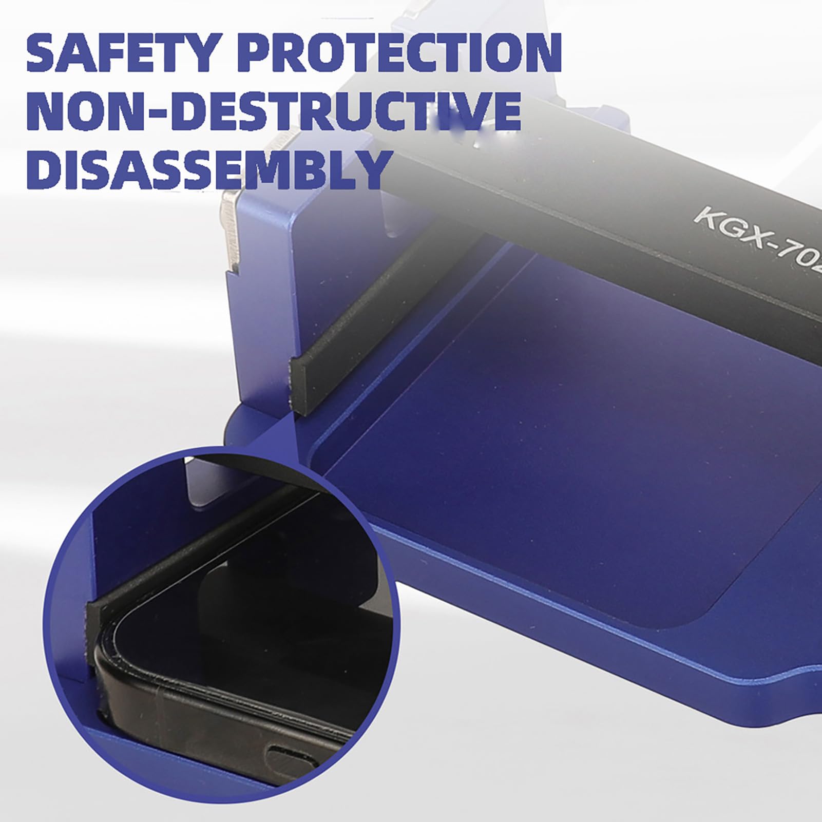 Jectse Apri Separatore Schermo Telefono, Morsetto con Ventosa, Riparazione Rimozione Display LCD per Telefoni Cellulari, Tablet Fino a 17 Cm di Larghezza, Protezione Morbida in