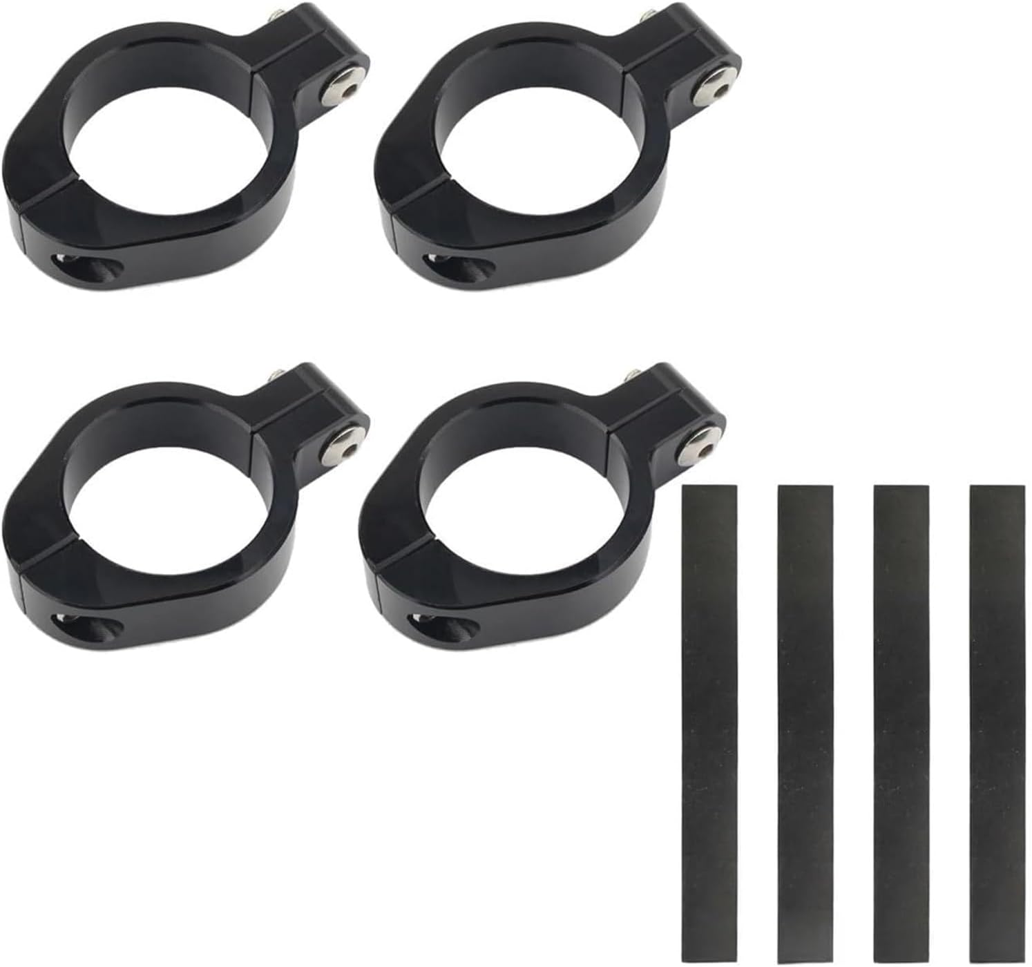 33-58mm Motorcycle CNC Front Fork Tube Holder Support Clamp Headlight Bracket Mount Clamps Compatible with Cafe Racer Bike(Fit 54-58mm)