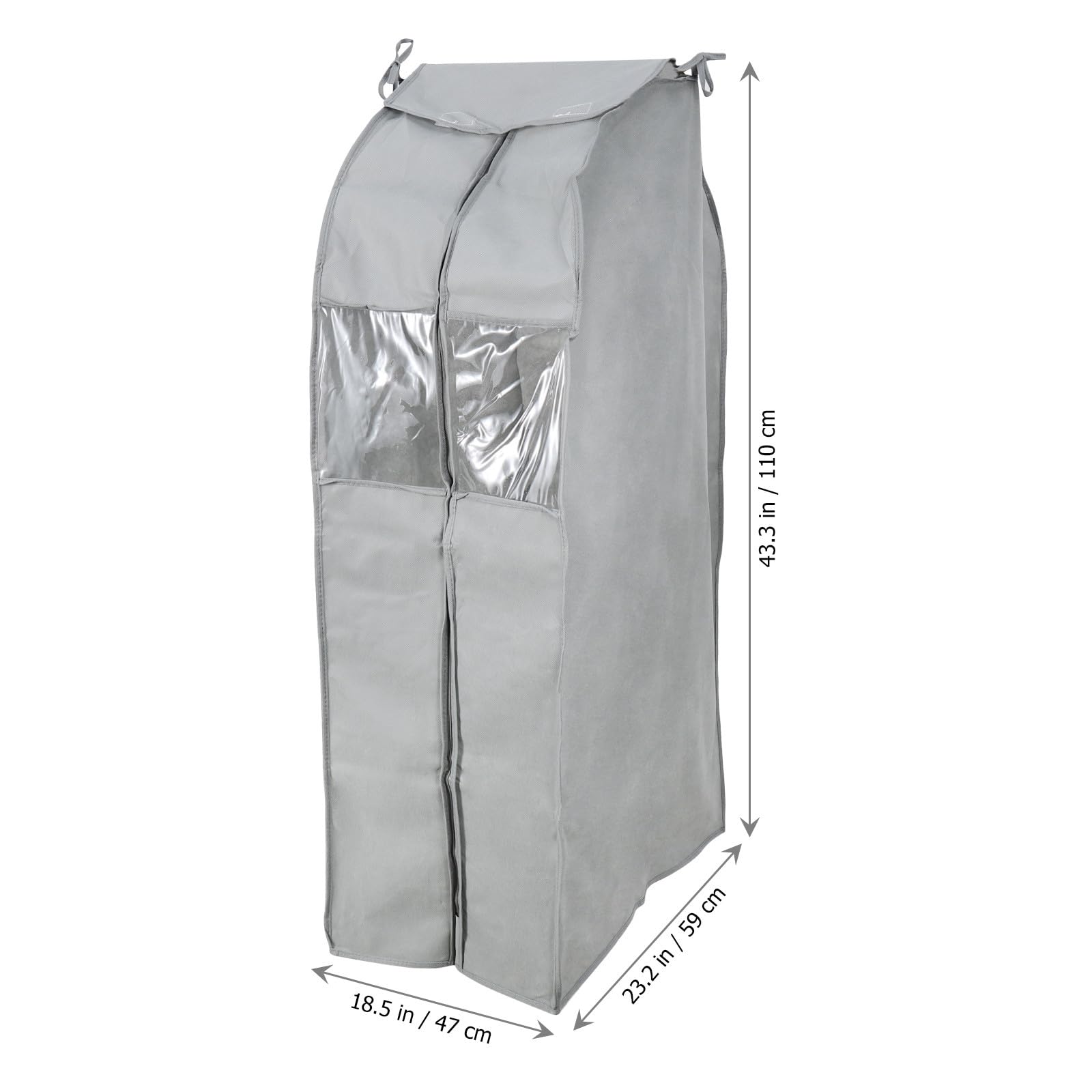 Funda Protectora Plegable para Ropa Colgante Cierre de Cremallera y Tejido No Tejido Resistente para Uso Doméstico