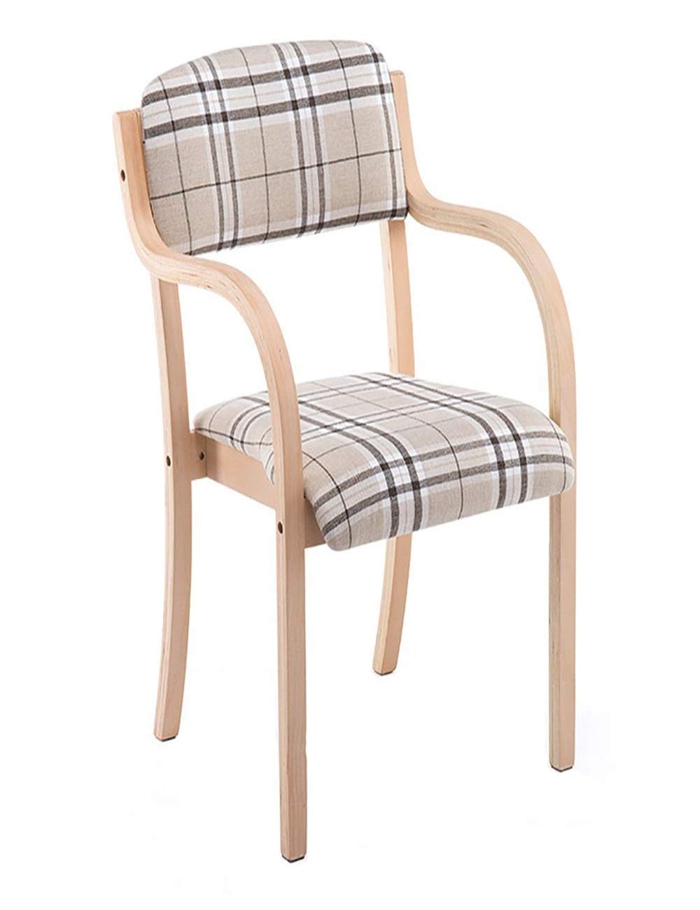 Chaise de salon en bois massif de style classique et finitions haut de gamme