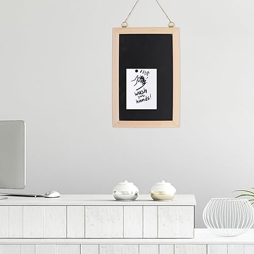 Miniatura 7 de 1 juego de tablero de corcho, marco de madera, tablero de pines, decoración de pared, colgante con marco de madera, boletines de anuncios para