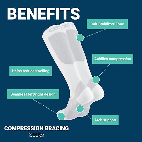 Miniatura 4 de OS1st Los calcetines de compresión FS4 para fascitis plantar alivian el dolor en el talón, mejoran la circulación y la salud general del pie