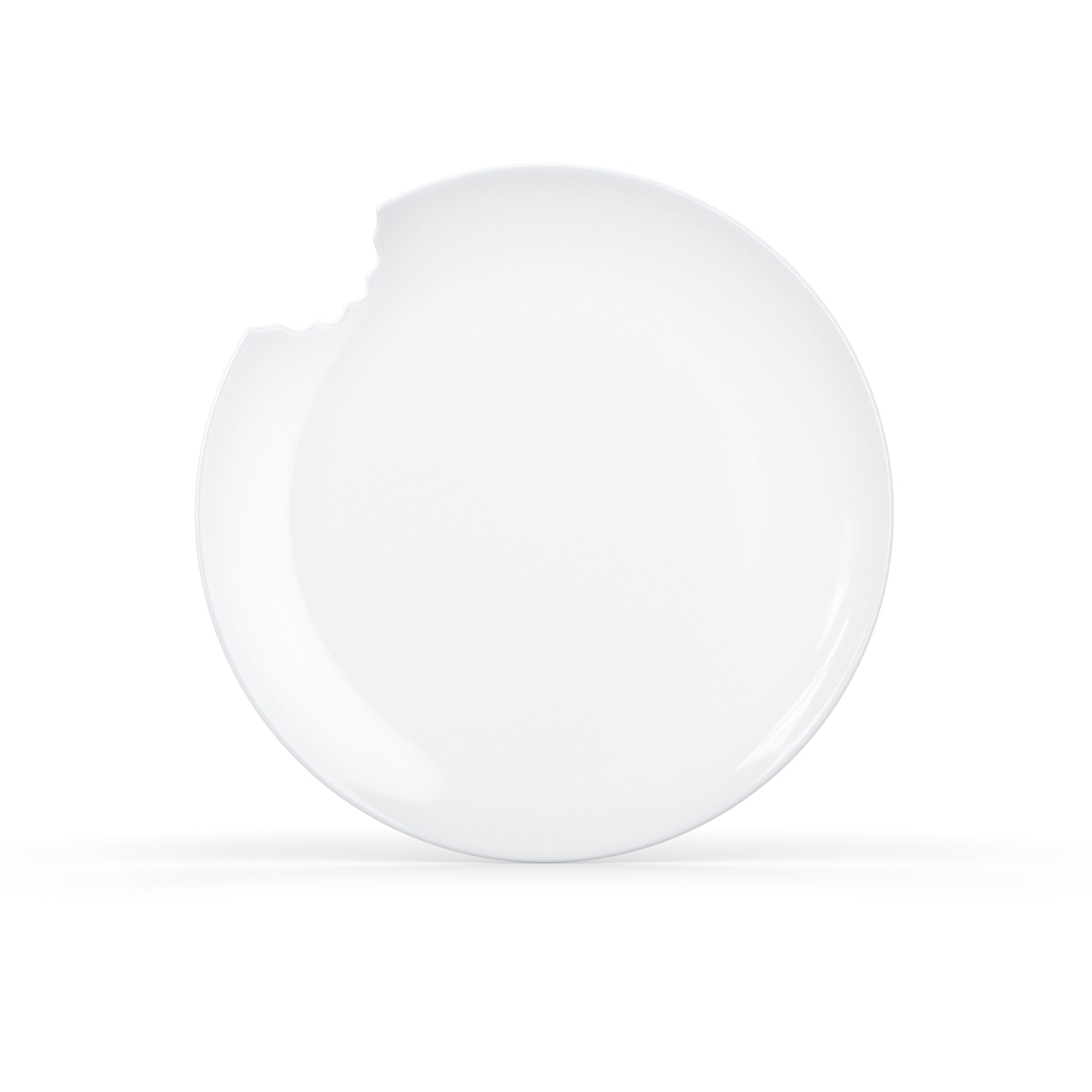 Fiftyeight Kuchenteller mit Biss - 4er Set - 20 cm, weiß