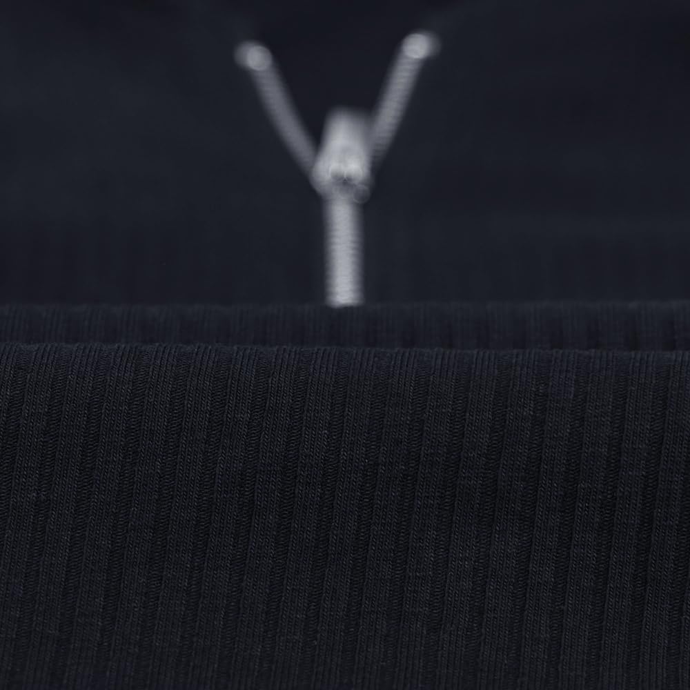 Muscle Alive Uomo Moda Felpe Quarter Zip Up Atletico Fitness Felpe con Cappuccio Pullover Manica Lunga Slim Fit
