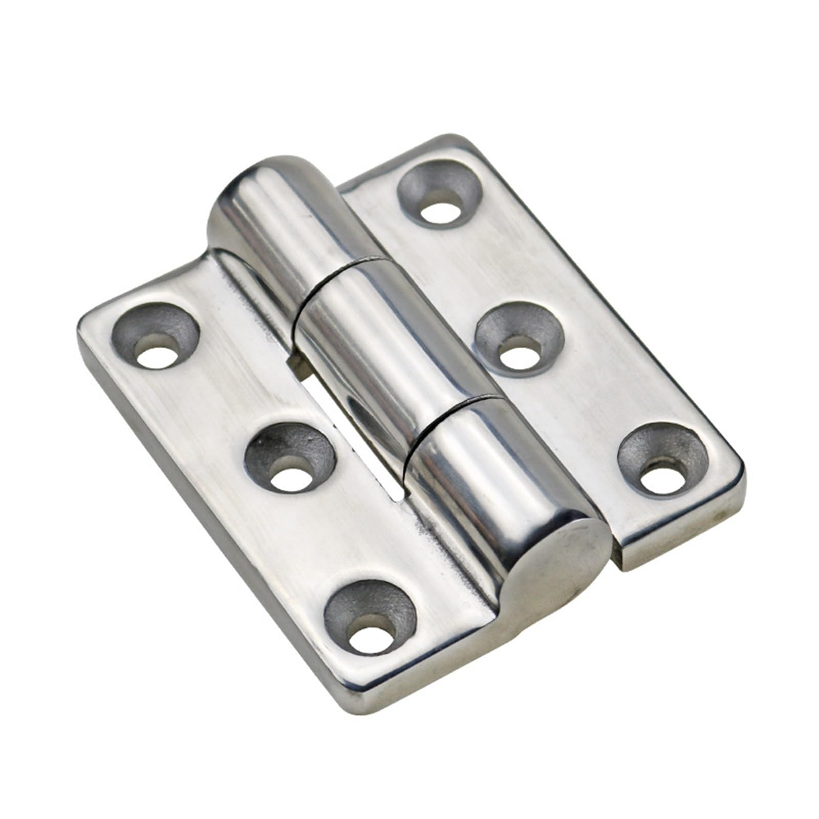 Charnière industrielle inox 304 stop grincement et jeu de porte 80mm