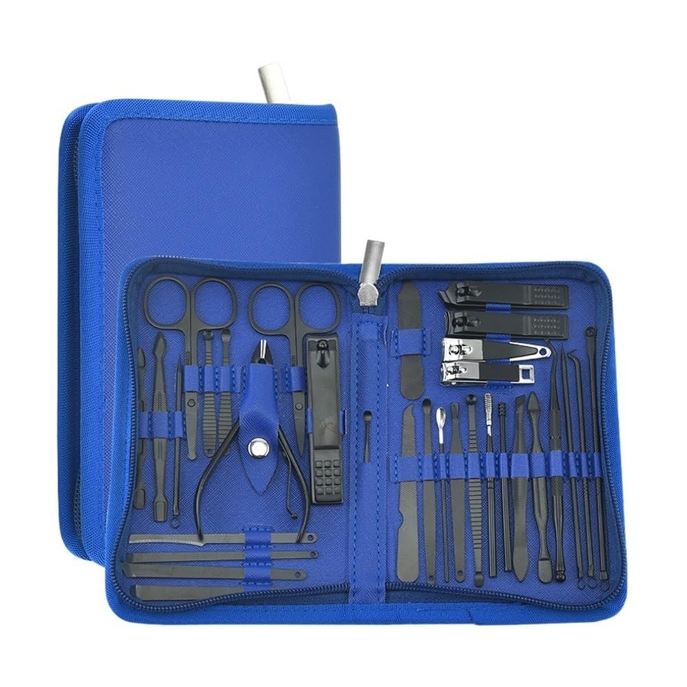 32-teiliges Nagelknipser-Set aus Edelstahl, professionelles Maniküre-Werkzeug für Füße, Zehennagelknipser, Fingernagelknipser