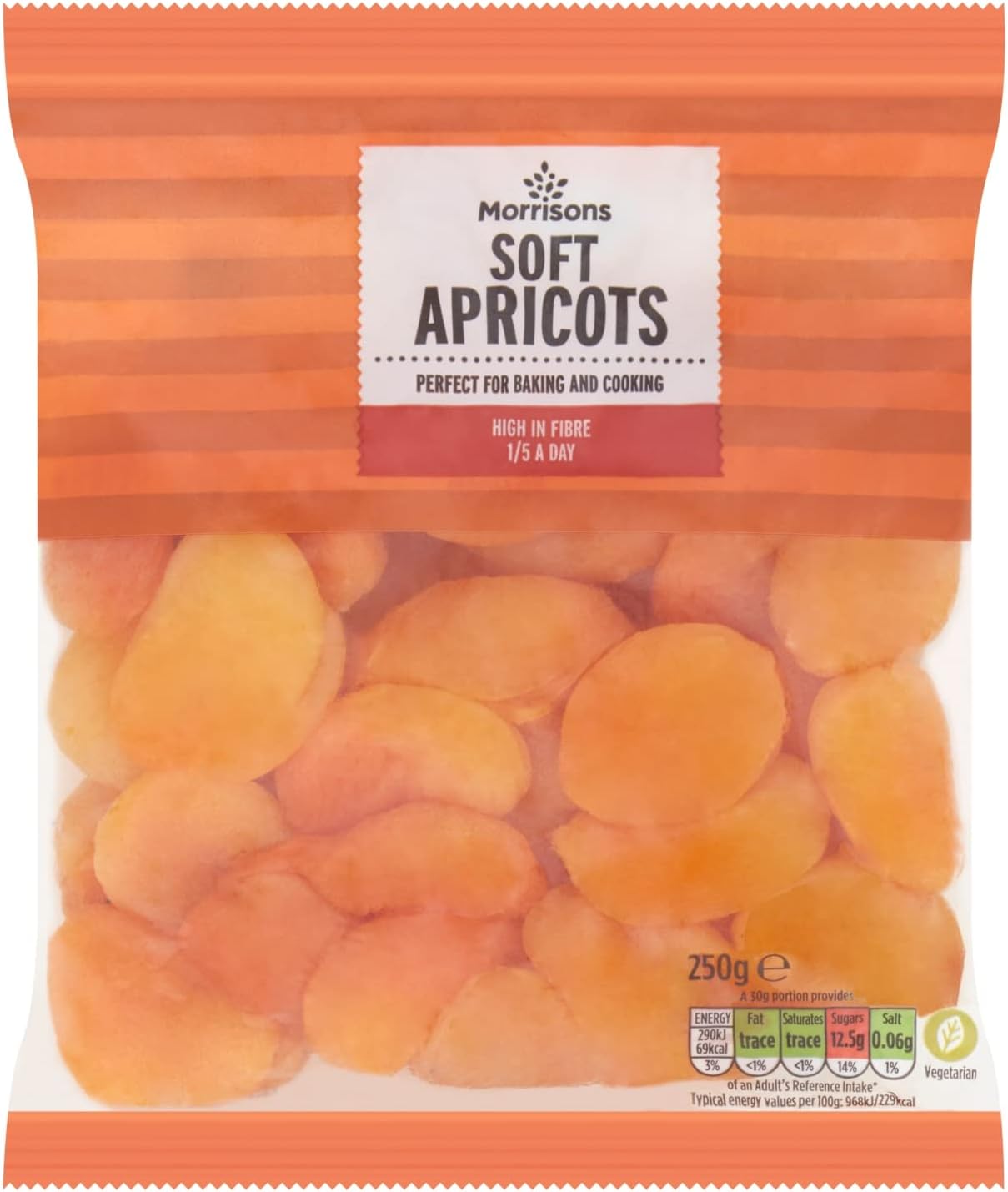 Morrisons Soft Apricots, 250g