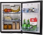 Smad Mini Réfrigérateur 1.4 Cu.ft, 12V RV Réfrigérateur Super silencieux Frigidaire Porte réversible 12V/110V Réfrigérateur pour RV, Camion, Camping,Chambre d'hôtes,Noir