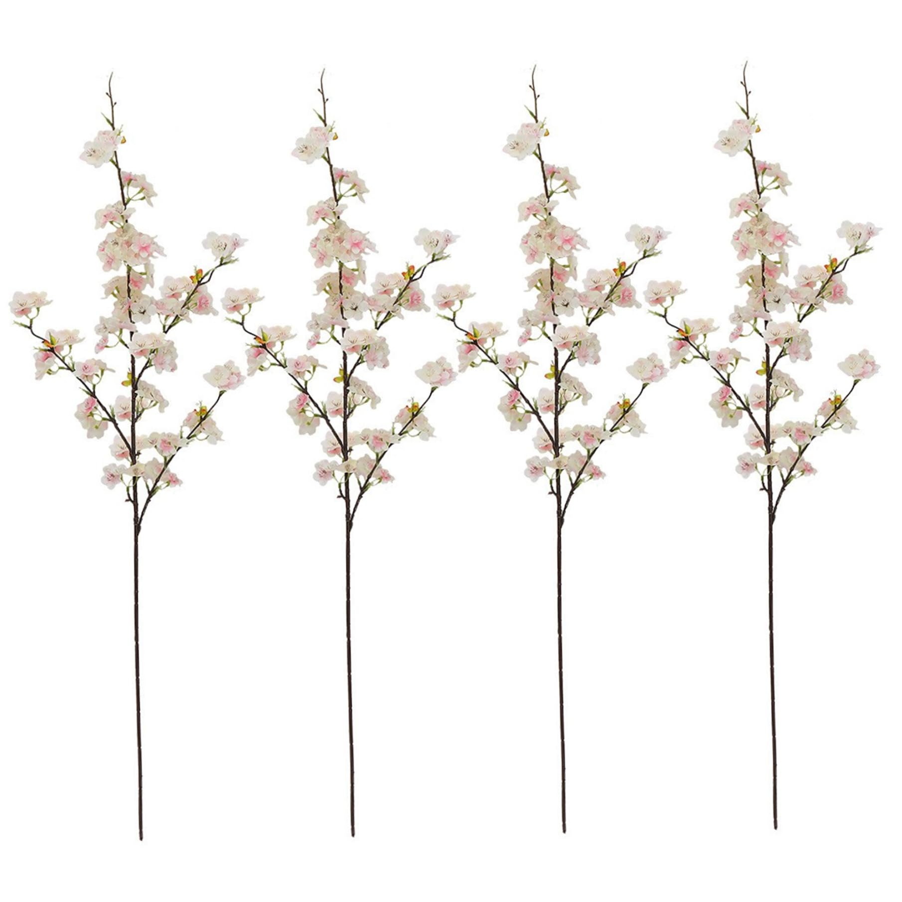 Branches de fleurs de cerisier artificielles pour vase haut et déco de table de fête