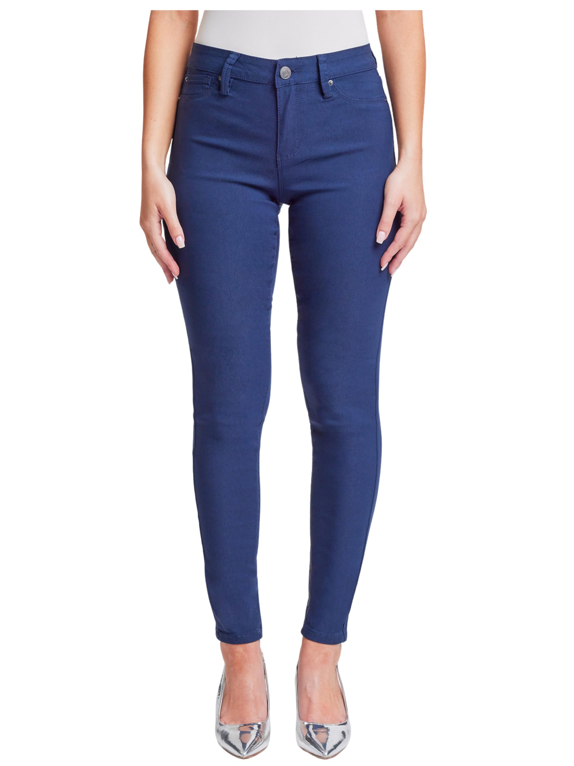 Women's Hyperstretch Skinny Work Casual Mid-Rise Pants