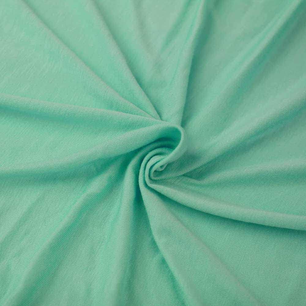 Stylish FABRIC Solid Color Lightweight Rayon Spandex Stretch Jersey Knit (160 GSM) -DIY Projects, Seafoam Light 1 Yard