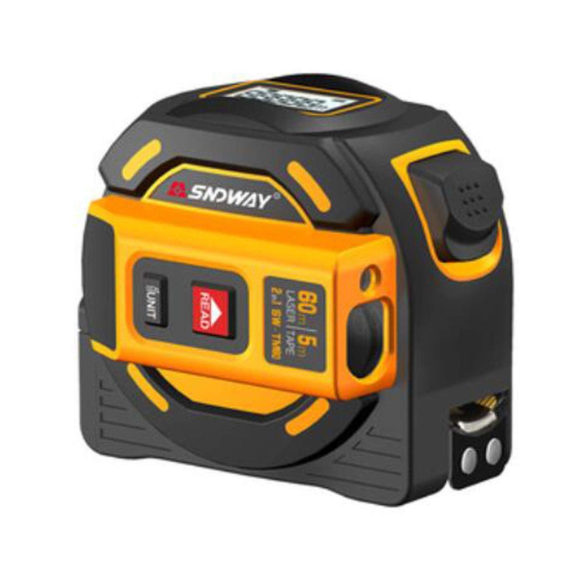 Measuring Tape, Hand-held Laser Range Finder Tape Measure 2-in-1 High-precision Woodworking Measuring Tape, Stainless Steel Ruler With 5m, Laser Ranging 40m/black Tools