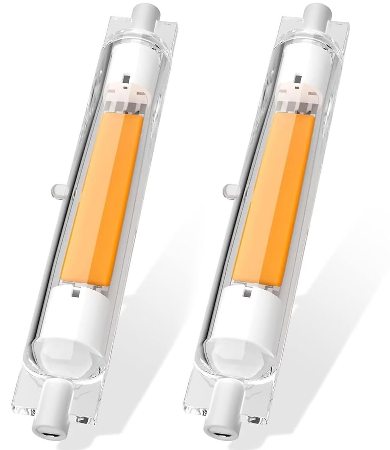R7s-Led 118 mm Dimmbar Lampe Naturweiß 4000K 3000LM, Led Leuchtmittel R7s 118mm 25W 26W 28W 30W Glasröhre Glühbirne Ersetzt 250W 260W 280W 300W Halogen, 360° Abstrahlwinkel, Kein Flackern, 6 Stück