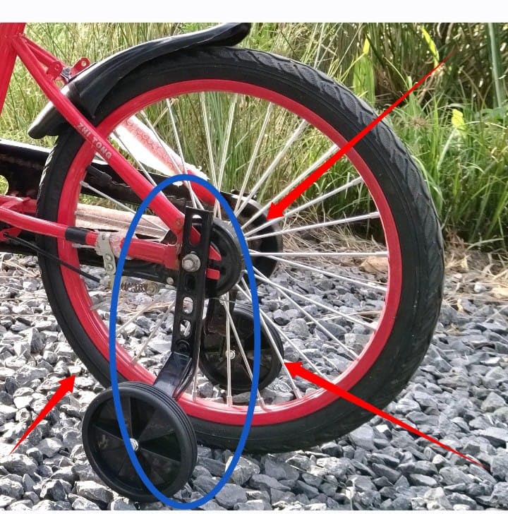 Image of Child Cycle Training Wheels Set - 12 14 16 18 20 Inch