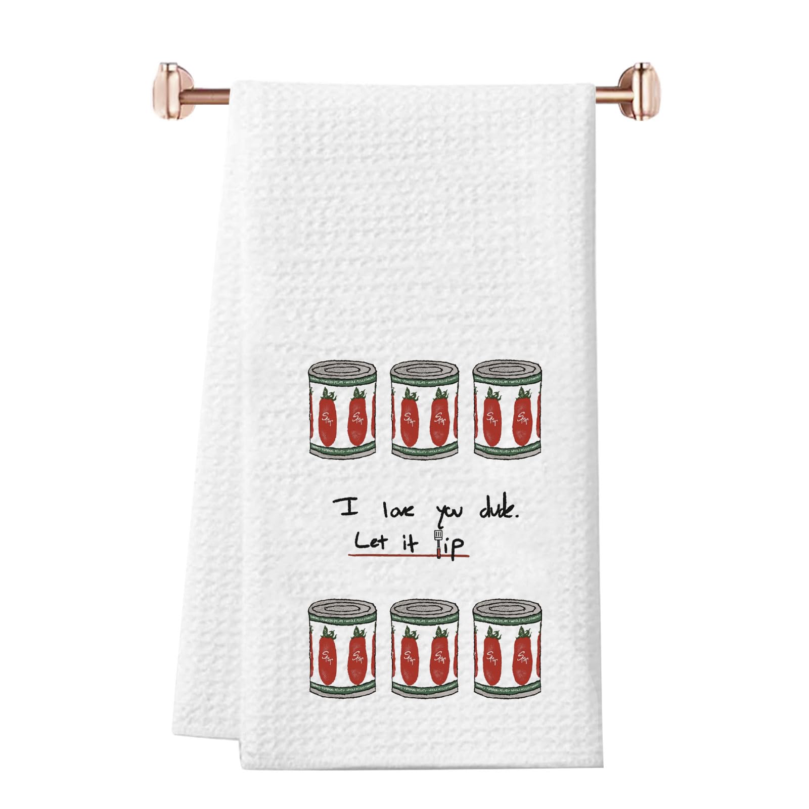 WCGXKO Bear Show Gift San Marzano Tomato Tinned Kitchen Towel (Dude Towel)