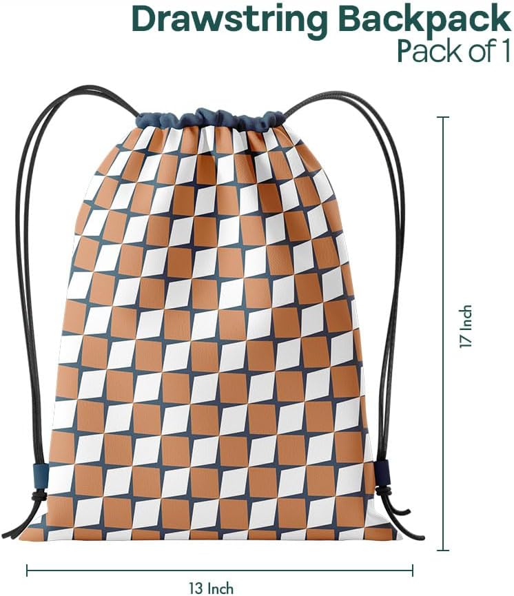 Hexafun Unisex String Backpack | 100% Cotton| Pack of 1 - Image 3