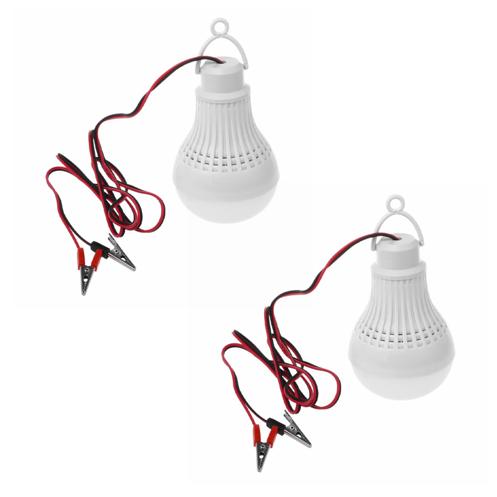 VENOAL 2X E27 12W LED Emergency Light Bulb Camping Hunting Outdoor Lamps Light DC 12V
