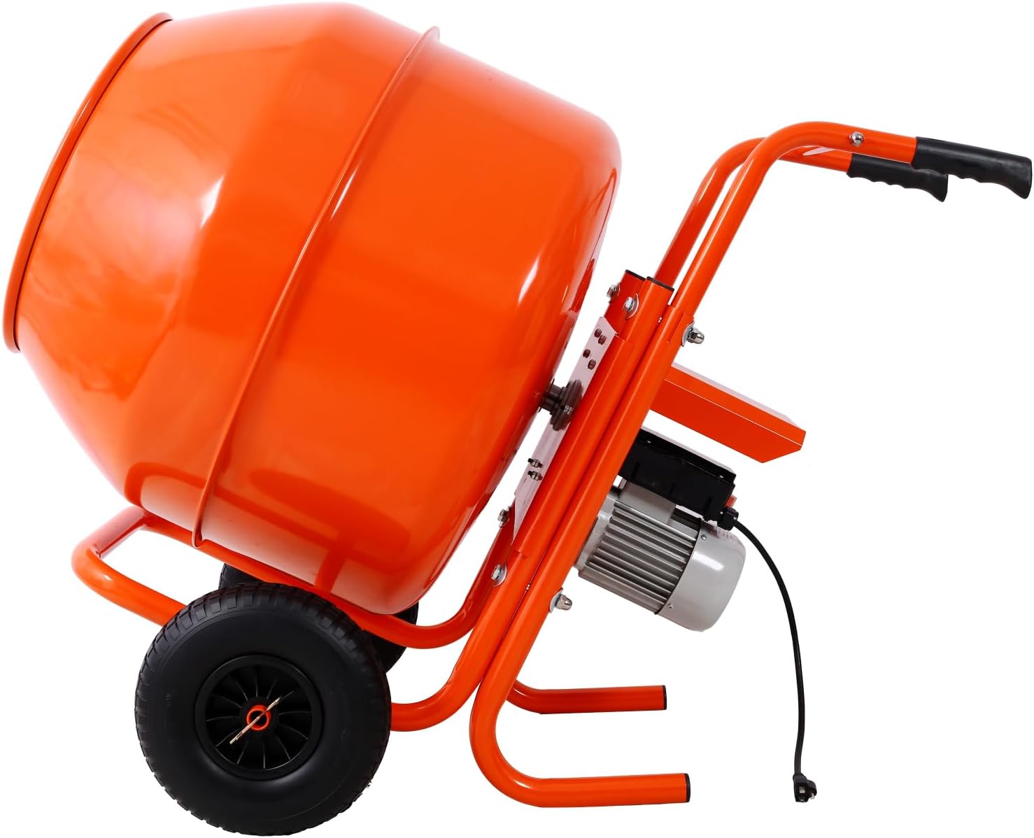 Geelife 224L 8CUFT Horizontal Portable Cement Mixer - Orange