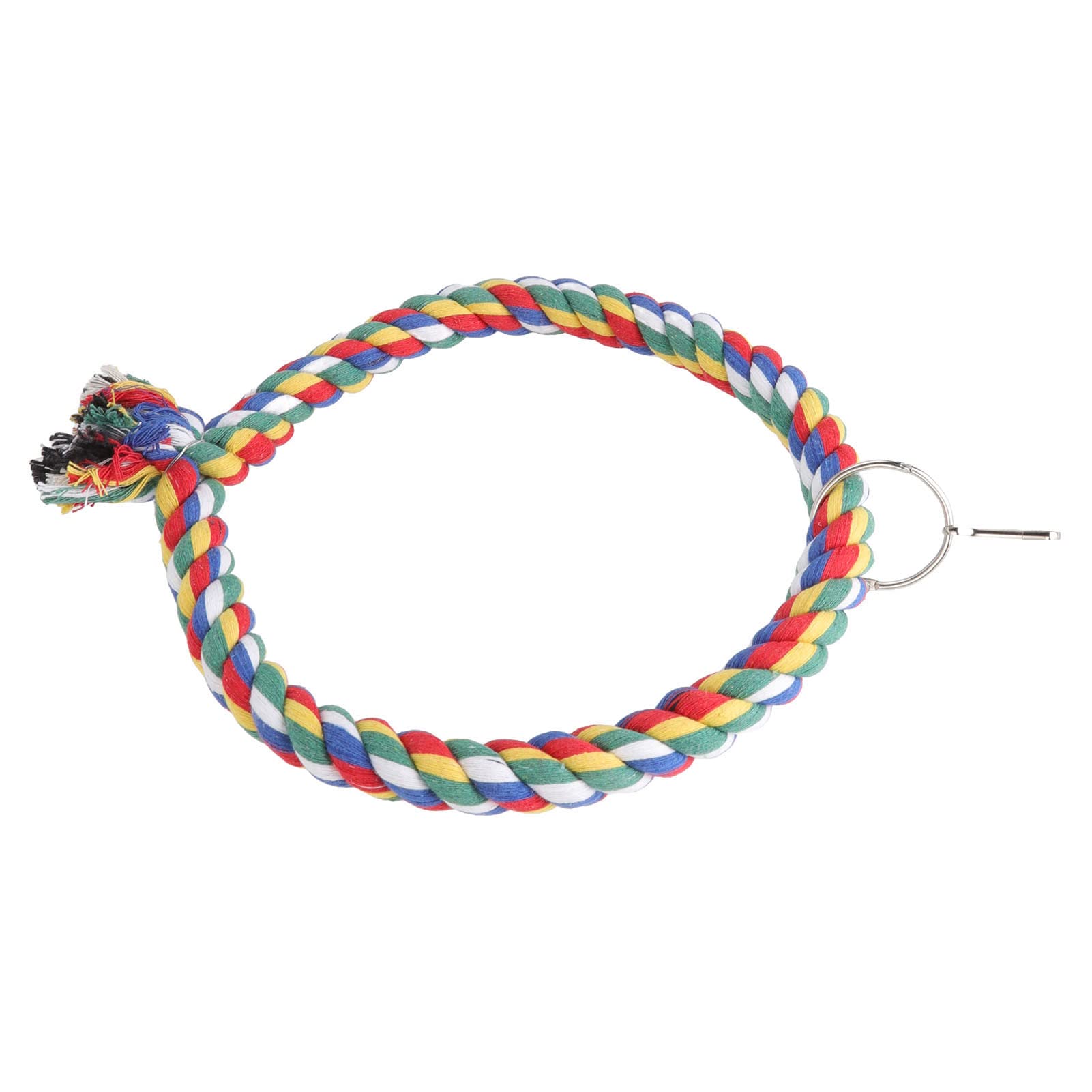 Balançoire pour Perroquet avec Anneau et Corde en Coton – Cercle d'escalade pour Oiseaux – Petites et Grandes Tailles Disponibles – Idéal pour Jouer en Intérieur et en Extérieur