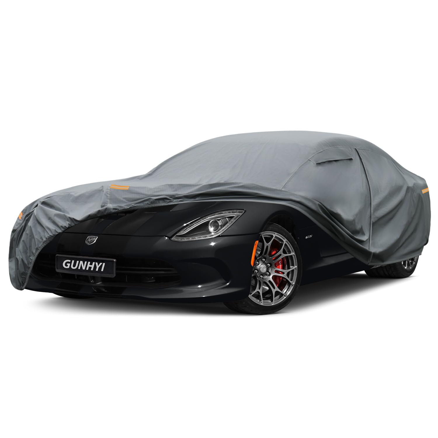 GUNHYI Premium Car Cover Custom Fit Dodge Viper, 16 Layers Heavy Duty Car Cover Waterproof All Weather with Zipper Door for Sun Rain Snow Dust Uv Protection