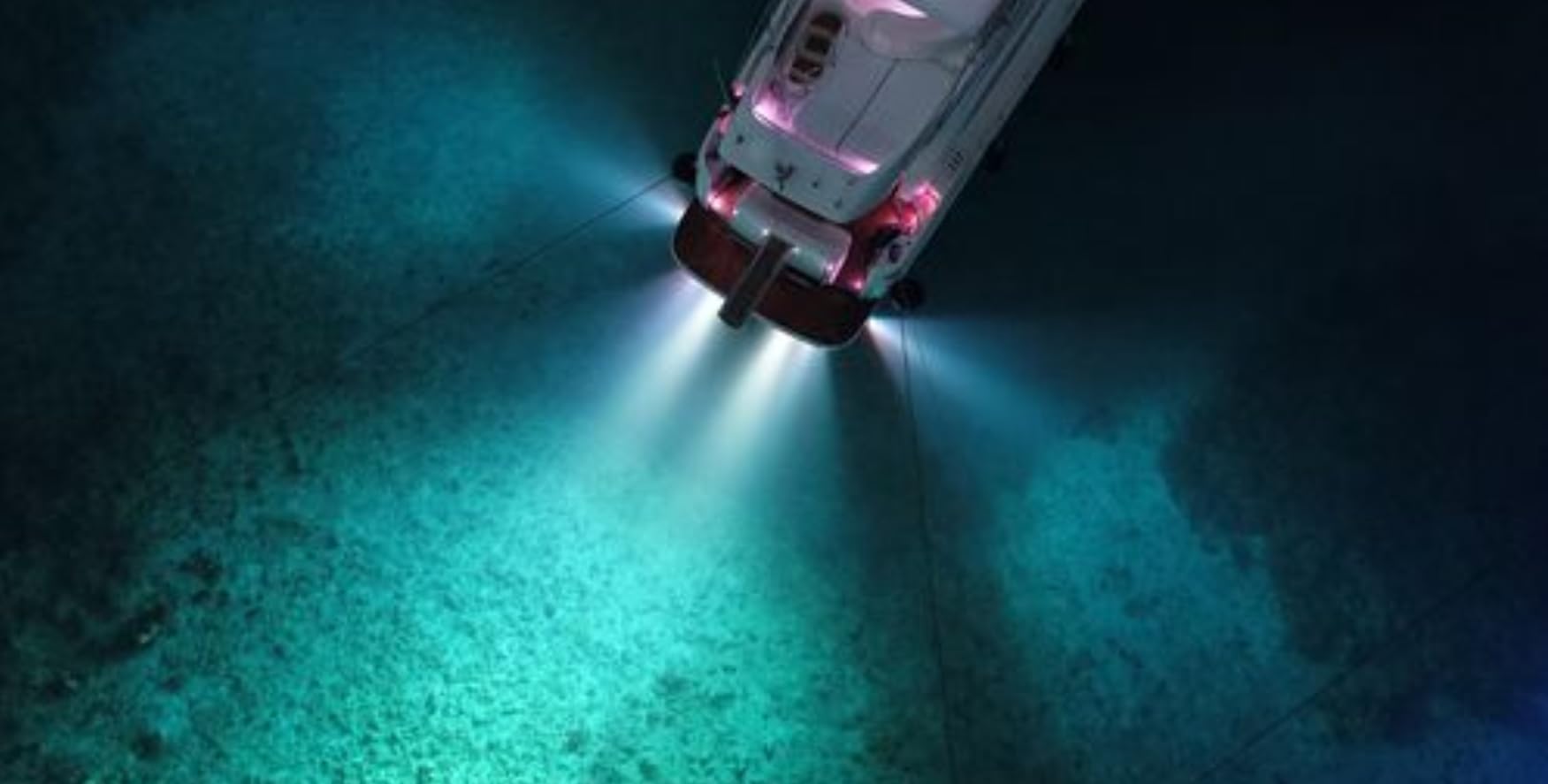 Besramtic Underwater Boat Lights LED Marine Waterproof Stainless Steel Surface Mounting DC 10-30 Volts (White)