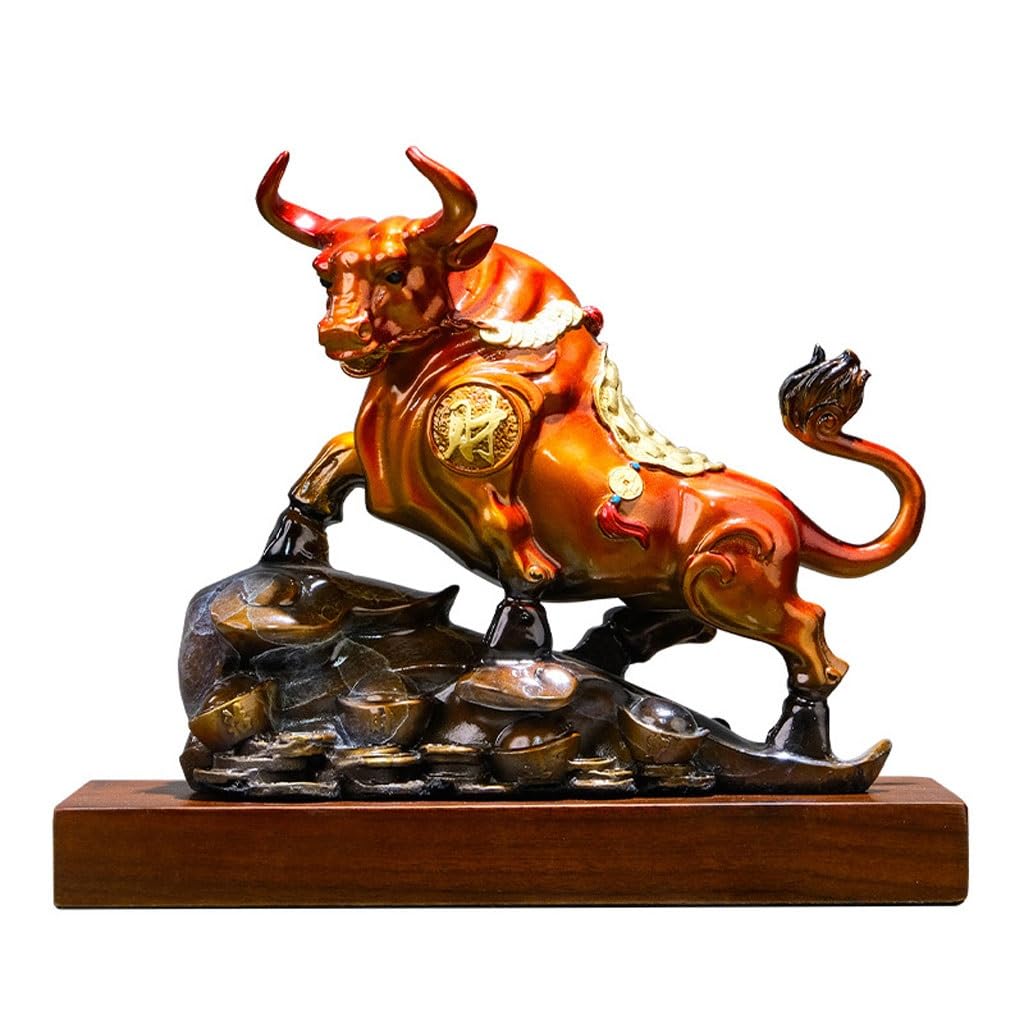 GLETSF Brass Decor Copper Horse Decoration Office Bookshelf Handicraft Statue Living Room Chinese Metal Sculpture Artwork Decoration Statues For Home Decor,B