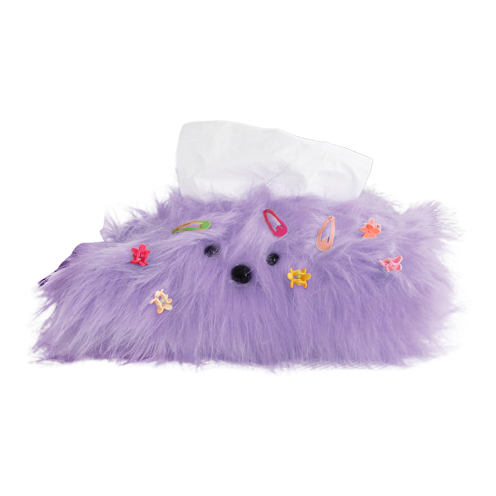Jazuaiao Dog Toy Tissue Box Cute Hairpin Paper Holder for Home Car Use Napkin Box Container Dispenser Ornament Tissue Space Saving Home Decor Desk Dispenser
