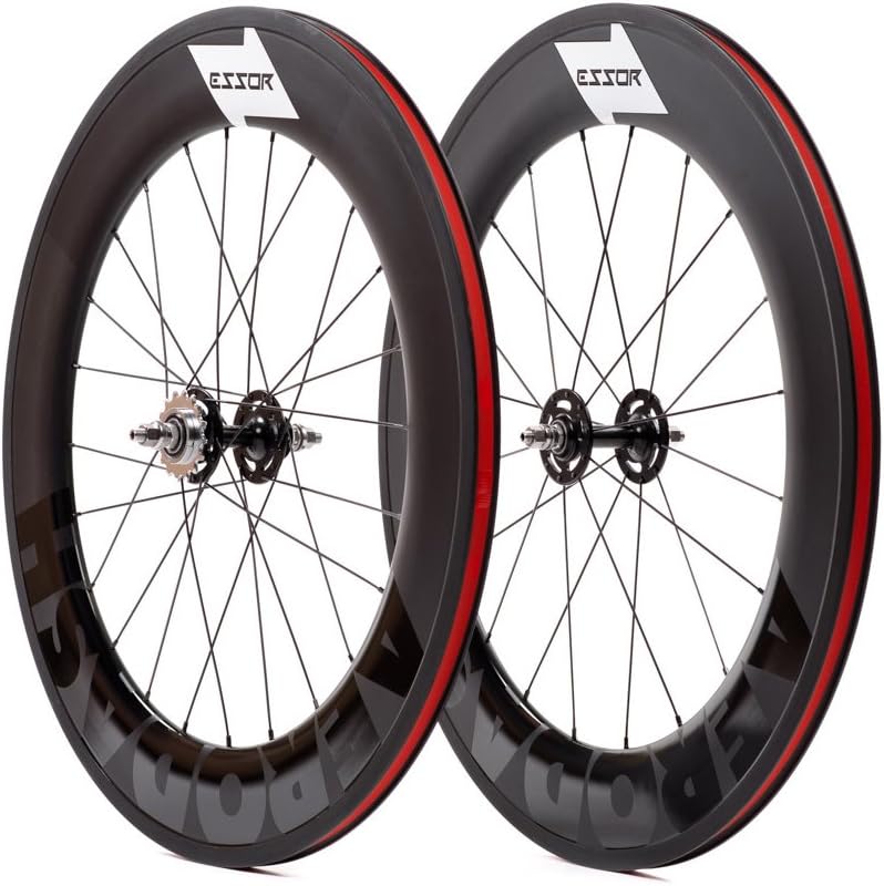 Carbon Clincher Track Wheel Set, Front + Rear, 88mm Aerodash
