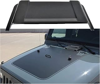 Hood Scoops Car Air Flow Intake Scoop Hood Scoop Bonnet Cover Hood, Turbo Bonnet Vent Cover Rigid Plastics Universal Car DIY Stickers